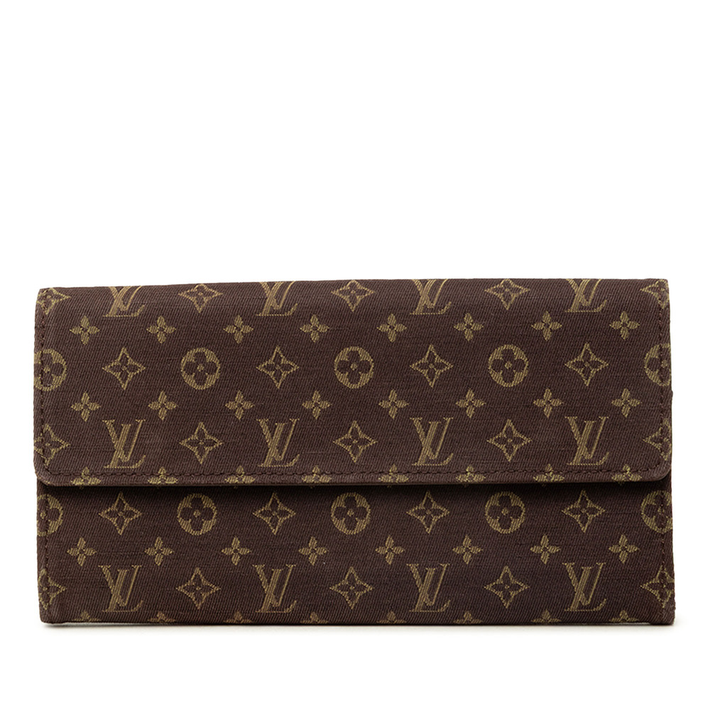 Pre-Loved Louis Vuitton Monogram Mini Lin Sarah Wallet